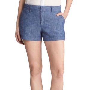Gap Factory Chambray Mid Rise City Shorts Size 6